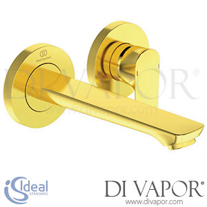 Ideal Standard Connect Air | Concept Air Brushed Gold Built-In Basin Mixer Tap - Aug 2017 - Spare Parts A7029A2 GEN1